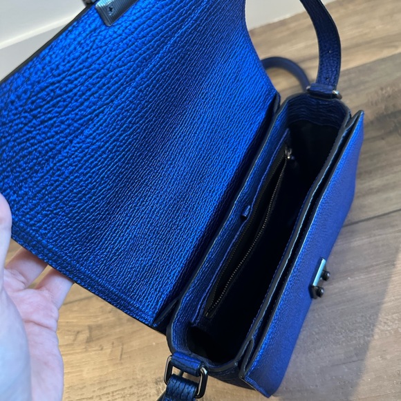 3.1 Phillip Lim Pashli Crossbody Bag in Metallic Blue - Picture 3 of 5